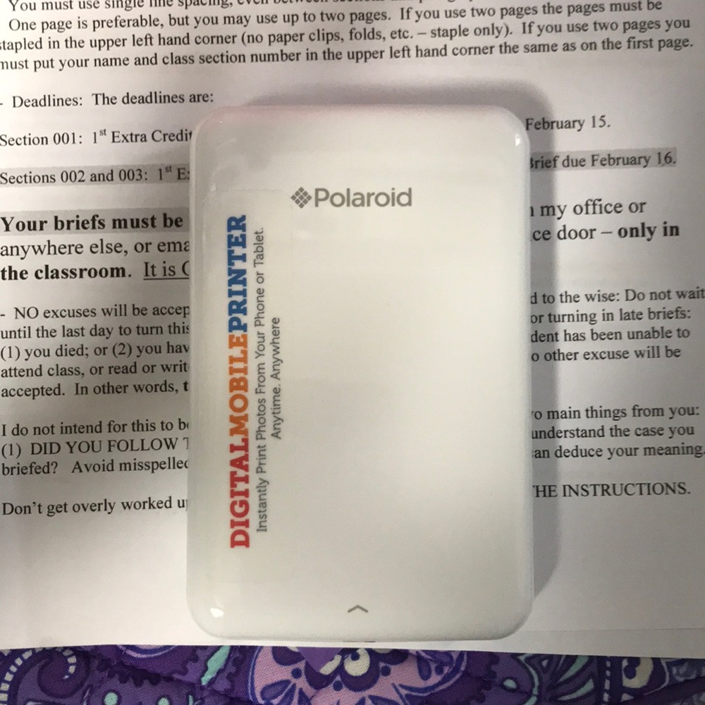 Mini Polaroid digital mobile printer WIRELESS